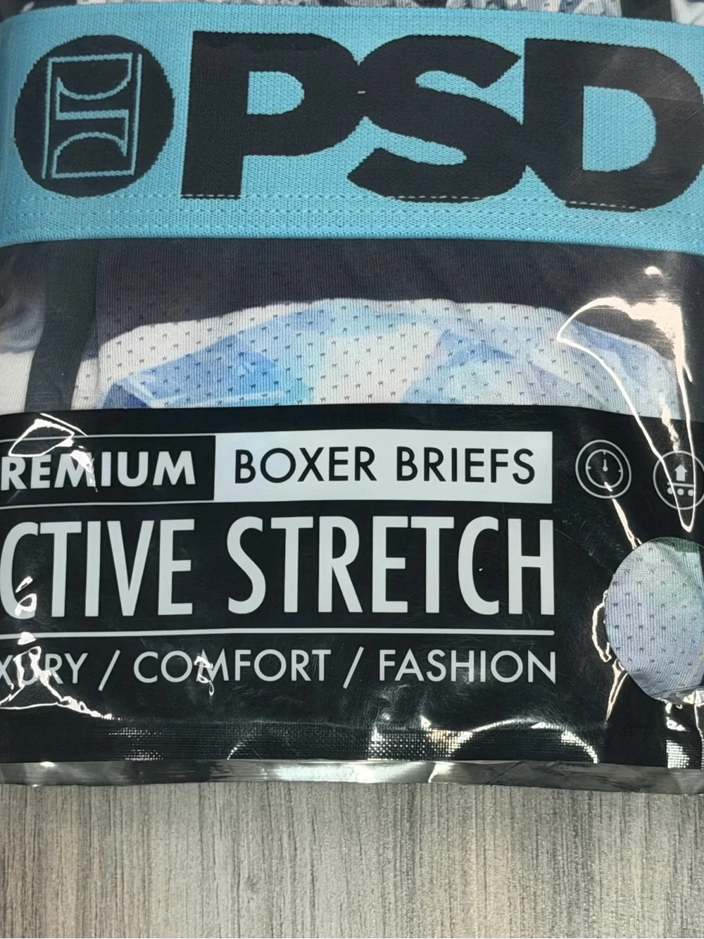 PSD Underwear Dark Money 3 Pack Active Stretch Boxer Briefs Mens Small 28-30 NEW